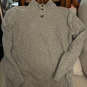 Big Boy Gray Sweater with Button Collar 16